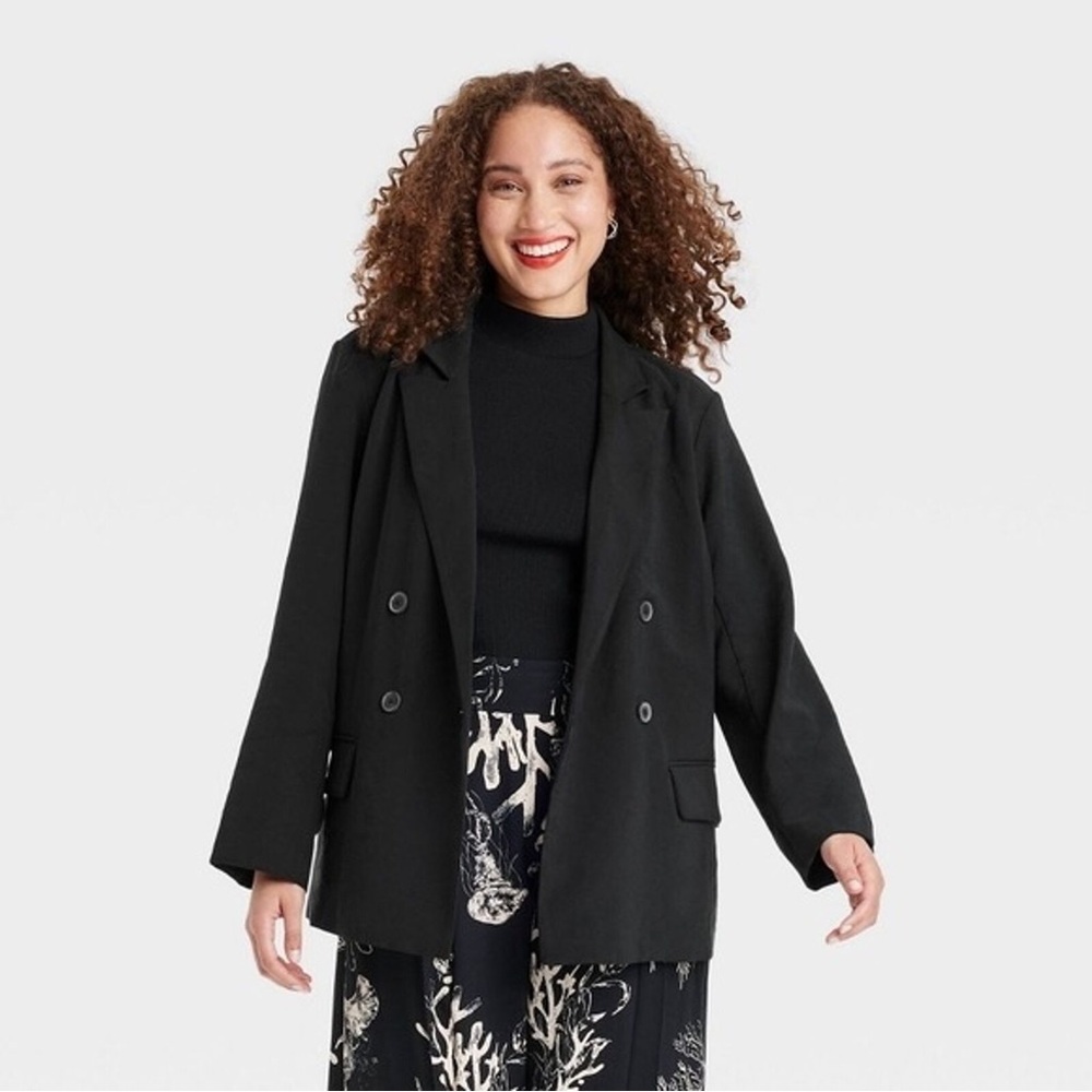 A new day Women's essential black blazer size 2X. NWT
